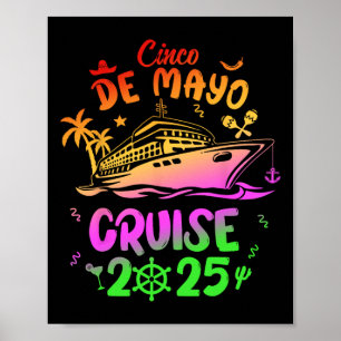 Cinco De Mayo Kreuzfahrtschiff 2025 Familie Squad Poster