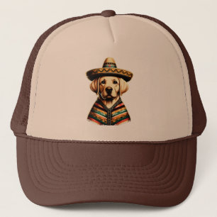 Cinco De Mayo Labrador Retriever Poncho Sombrero Truckerkappe
