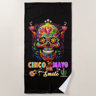 Cinco De Mayo Lächeln Strandtuch