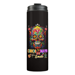 Cinco De Mayo Lächeln Thermosbecher
