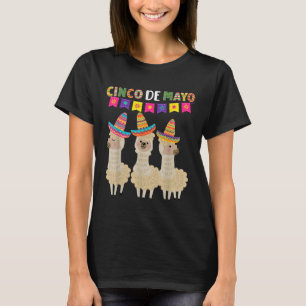 Cinco De Mayo Lama Fiesta Ultimative Party Stimmun T-Shirt