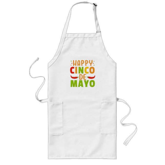 Cinco De Mayo Lange Schürze (Vorne)
