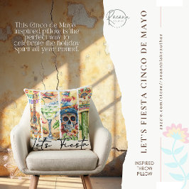 Cinco de Mayo Lass uns feiern Quadrat-Kissenbezug Kissen