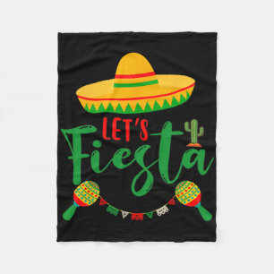 Cinco De Mayo Lass uns Fiesta Mexikanische Party C Fleecedecke