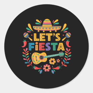 Cinco De Mayo Lasse Fiesta Mexico Funny Mexican Pa Runder Aufkleber