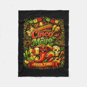 Cinco de mayo lasst Fiesta mexikanische Party Cinc Fleecedecke
