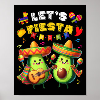 Cinco De Mayo Lasst Fiesta Poncho Avocado Jungen M Poster