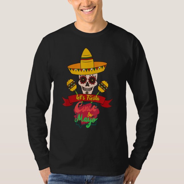 Cinco De Mayo Let s Fiesta Mexican Party Cinco De  T-Shirt (Vorderseite)