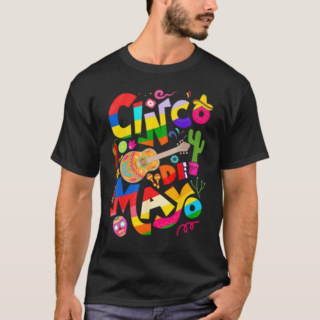 Cinco De Mayo Lets Fiesta Squad 5 De Mayo Mexican  T-Shirt (Vorderseite)