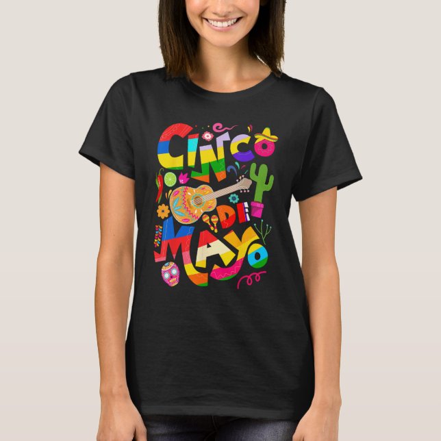 Cinco De Mayo Lets Fiesta Squad 5 De Mayo Mexican  T-Shirt (Vorderseite)