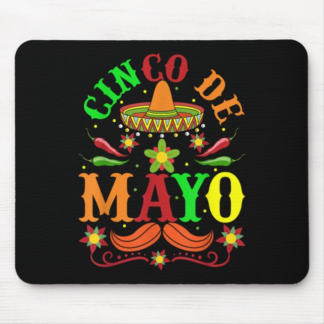 Cinco de Mayo Lets Fiesta Squad 5 Mousepad (Vorne)