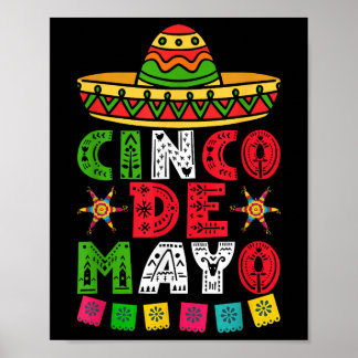 Cinco de Mayo Lets Fiesta Squad 5 Poster