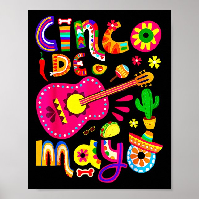 Cinco de Mayo Lets Fiesta Squad 5 Poster (Vorne)