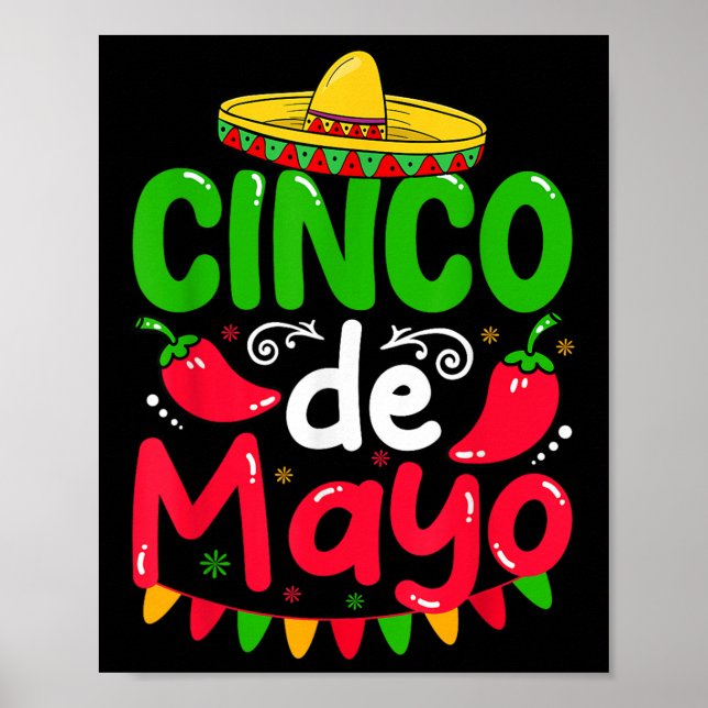 Cinco de Mayo Lets Fiesta Squad 5 Poster (Vorne)