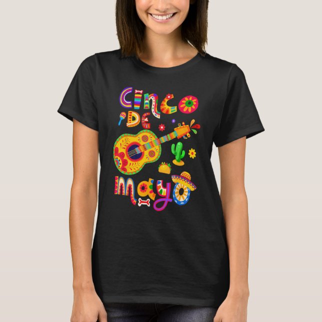 Cinco de Mayo Lets Fiesta Squad 5 T-Shirt (Vorderseite)