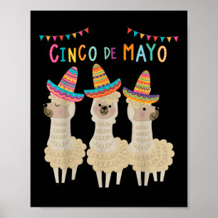 Cinco De Mayo Llama Fiesta Ultimate Party Vibe May Poster