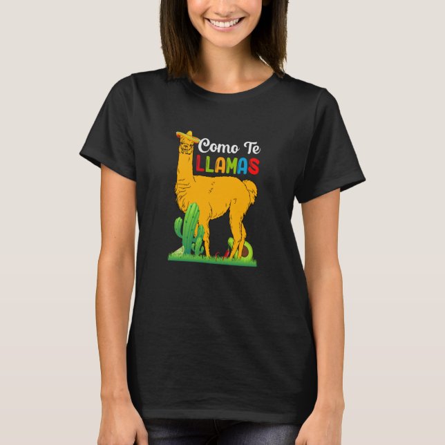 Cinco de Mayo love llama squad celebrate fiesta T-Shirt (Vorderseite)