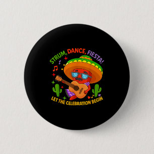 Cinco de Mayo lustiger Chili-Pfeffer Sombrero Zupf Button