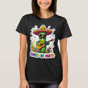 Cinco de Mayo lustiger mexikanischer Kaktus Sonnen T-Shirt
