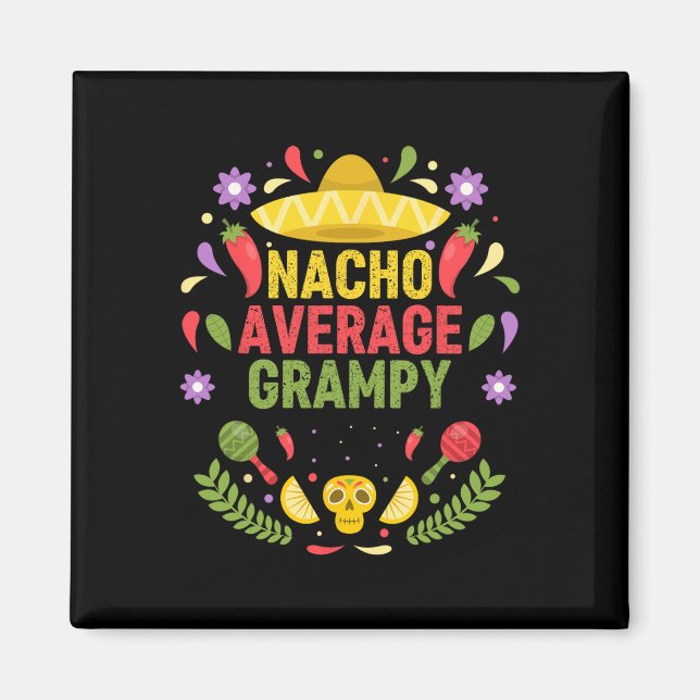 Cinco De Mayo Lustiger Nacho Durchschnittlicher Op Magnet (Vorne)