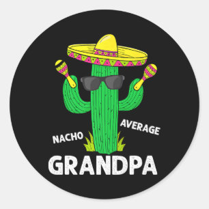 Cinco De Mayo Lustiger Nacho Durchschnittlicher Op Runder Aufkleber