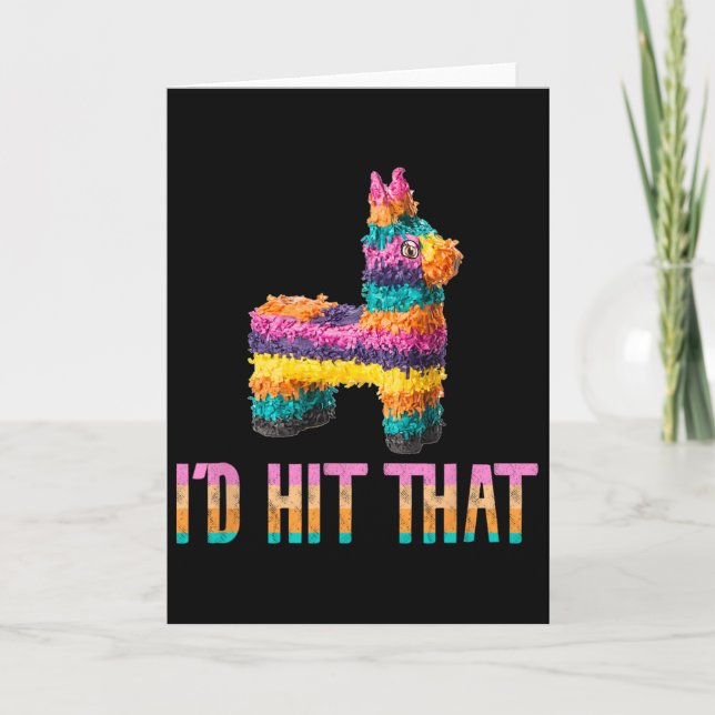 Cinco De Mayo Lustiger Pinata - Ich Würde Das Tref Karte (Vorderseite)