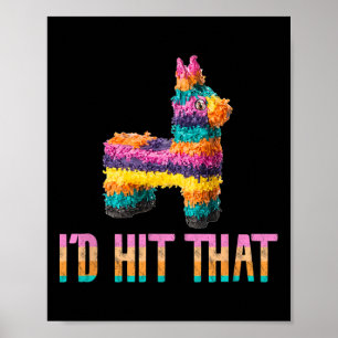 Cinco De Mayo Lustiger Pinata - Ich Würde Den Tref Poster