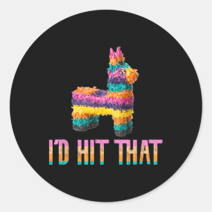 Cinco De Mayo Lustiger Pinata - Ich würde den tref Runder Aufkleber
