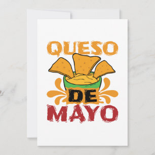 Cinco de Mayo Lustiger Queso-Wortwitz Feiertagskarte