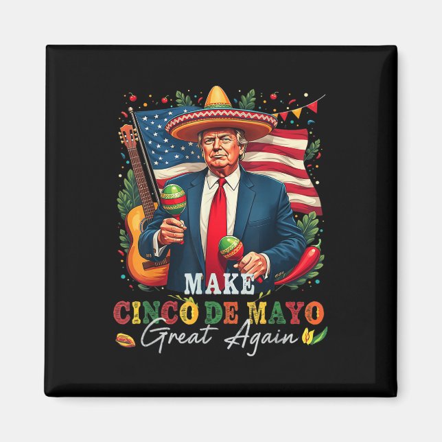 Cinco De Mayo Macht Cinco De Mayo wieder groß Dona Magnet (Vorne)