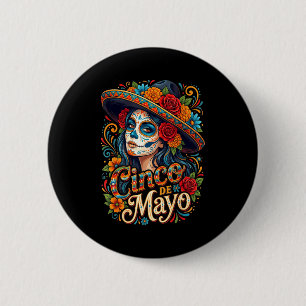 Cinco de Mayo Mädchen Frauen mexikanische Fiesta 5 Button