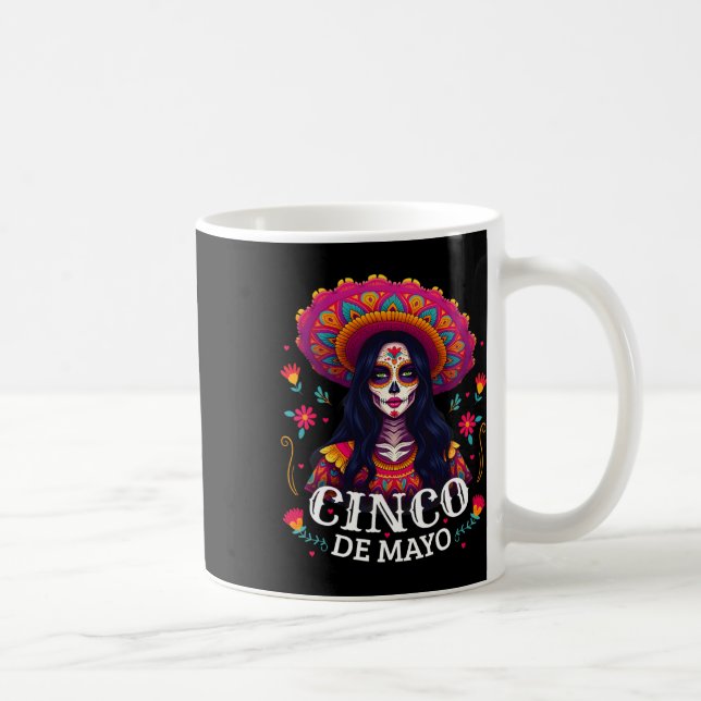 Cinco De Mayo Mädchen Mexikanische Fiesta 5 De May Kaffeetasse (Rechts)