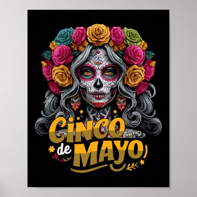 Cinco De Mayo Mädchen Mexikanische Fiesta 5 De May Poster (Vorne)