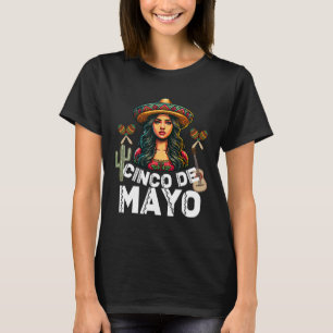 Cinco De Mayo Mädchen Mexikanische Fiesta 5 De May T-Shirt