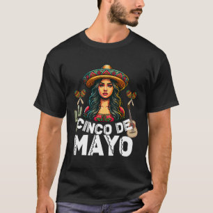 Cinco De Mayo Mädchen Mexikanische Fiesta 5 De May T-Shirt