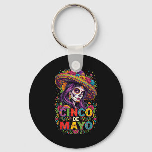 Cinco de Mayo Mädchen mexikanische Fiesta 5. Mai F Schlüsselanhänger