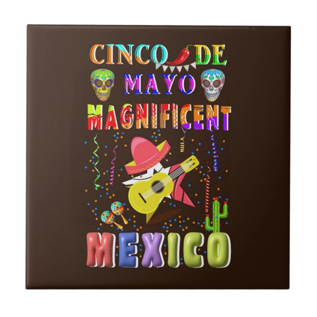 Cinco de Mayo Magnificent Mexico Fliese (Vorderseite)
