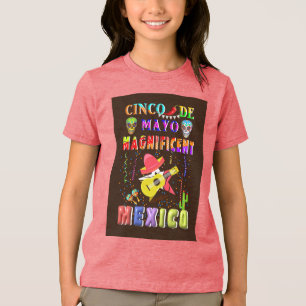 Cinco de Mayo Magnificent Mexico Tri-Blend Shirt