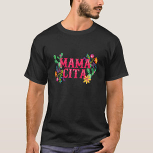 Cinco De Mayo Mama Cita Floral Mexikanische Fliege T-Shirt
