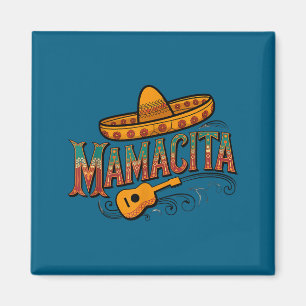 Cinco de Mayo Mamacita-Blume Mama Cita Mexikanisch Magnet