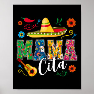Cinco De Mayo Mamacita Blume Mama Cita Mexikanisch Poster