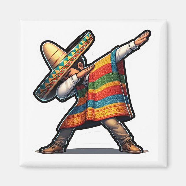 Cinco de Mayo Man Magnet (Vorne)