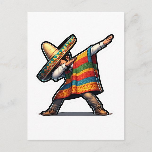 Cinco de Mayo Man Postkarte (Vorderseite)