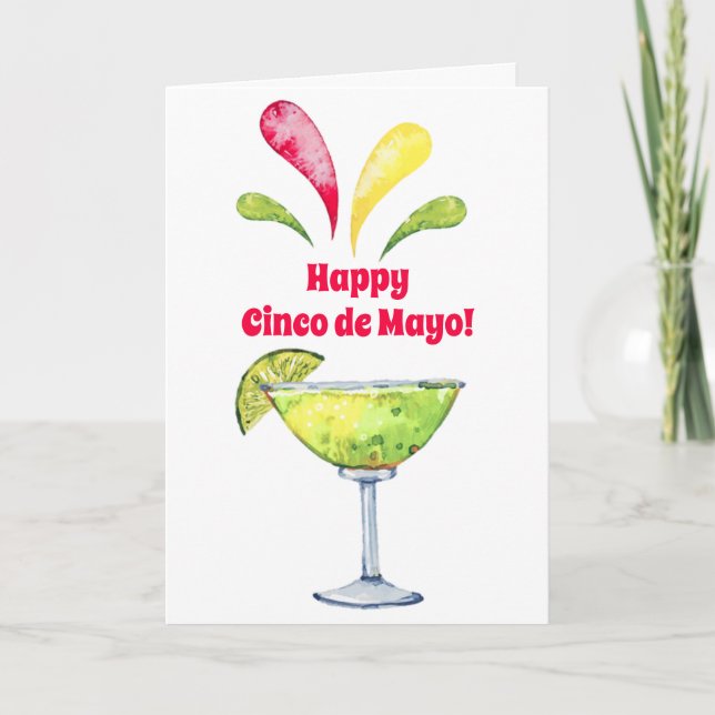 Cinco de Mayo Margarita Card Karte (Vorderseite)