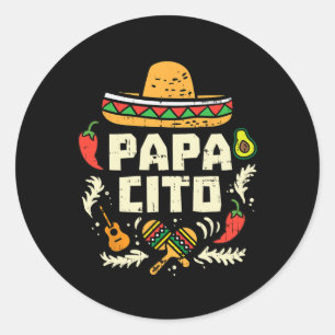 Cinco De Mayo Matchin Couple Mexic Runder Aufkleber