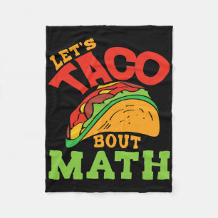 Cinco De Mayo Mathe-Club-Shirt Lass uns Taco über Fleecedecke