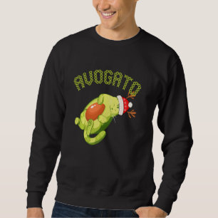 Cinco De Mayo Meow Funny Avogato Cat Lover Avocado Sweatshirt