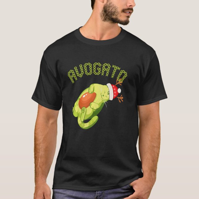 Cinco De Mayo Meow Funny Avogato Cat Lover Avocado T-Shirt (Vorderseite)