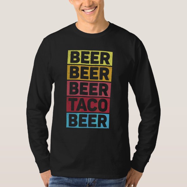 Cinco De Mayo Mexican Beer Taco Beer T-Shirt (Vorderseite)