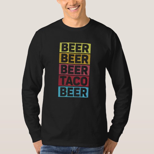Cinco De Mayo Mexican Beer Taco Beer T-Shirt (Vorderseite)